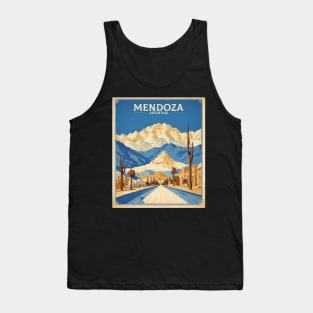 Mendoza Argentina Vintage Tourism Poster Tank Top